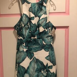 C/MEO Collective Green and Cream Dress